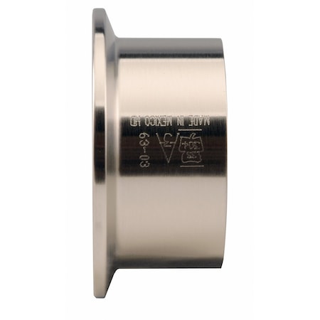 Sanitary Food Grade Fittings Ferrule Tri-Clamp 1 316L SS #7 L14AM-1-316L-7